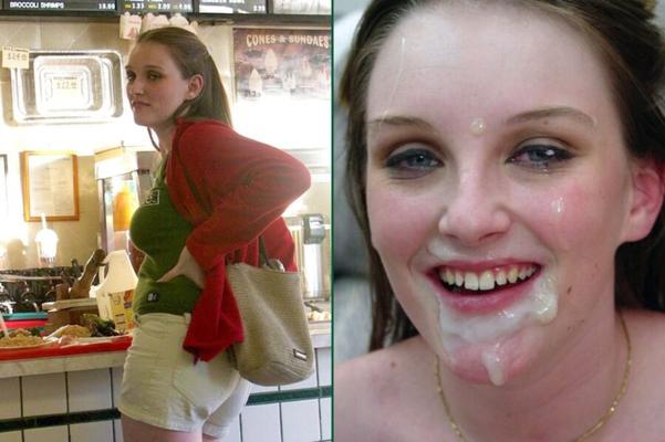 Vorher/Nachher Facial Sluts