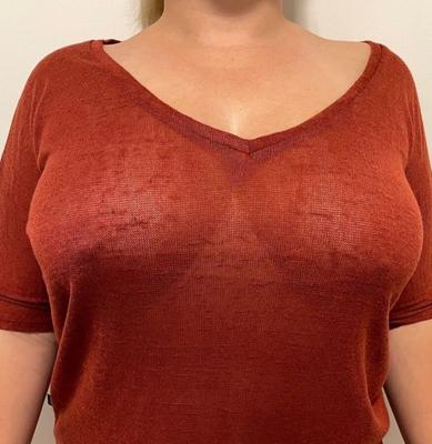 My accountant has the best cleavage