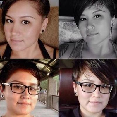 素人のヌードのナバホ族の女性