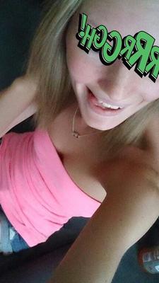 Me Lara In The Pink Passenger With Lovely Little Tits!