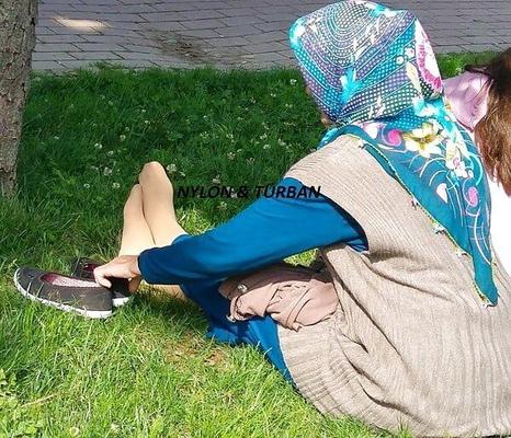 Тюрбан, турецкая милфа, нейлоновые носки, ступни, ступни, аяк, скрытой камерой