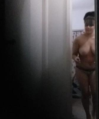 Step Daughter Caught Taking a Shower
