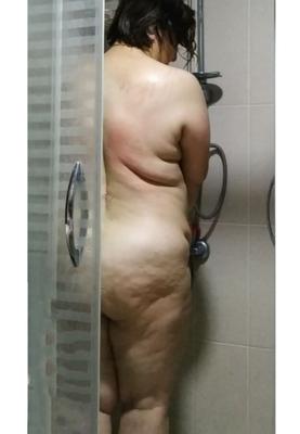 ducha y después