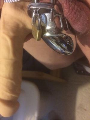 tight caged little dick