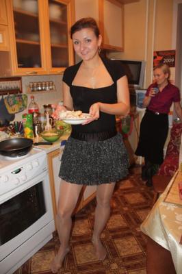 パンストを履いた素晴らしいロシア人妻