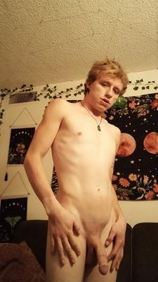 My blonde shave cousin