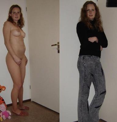 Femme rousse exposée pour republication