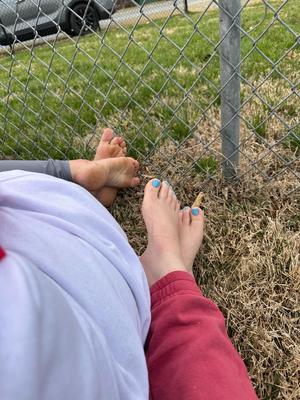 Pieds de maman de football