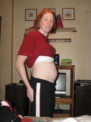 Rothaarige Frau