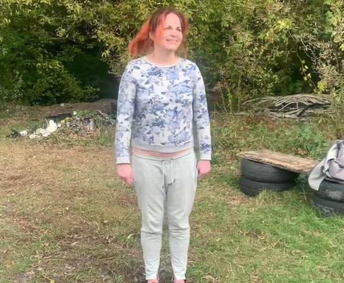 woman gets naked and dehumanised 