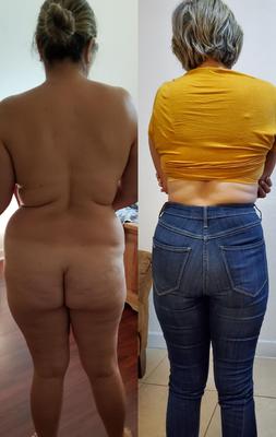 Butt déshabillé habillé
