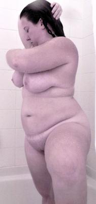 In the bathroom